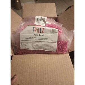 NEW/SEALED 2 LBS LIGHT PINK FRILLZ CRINKLE CUT PAPER SHRED FILLER